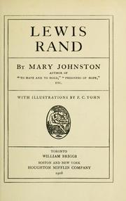 Cover of: Lewis Rand