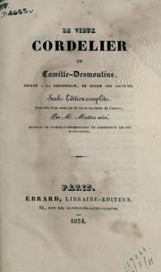 Cover of: Le vieux Cordelier by Camille Desmoulins