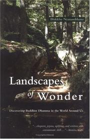 Cover of: Landscapes of wonder by Nyanasobhano Bhikkhu., Nyanasobhano Bhikkhu.