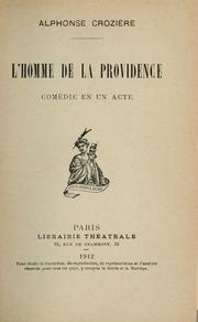 Cover of: homme de la providence: comédie en un acte.