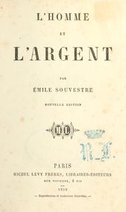 Cover of: L' homme et l'argent