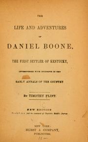Cover of: The life and adventures of Daniel Boone by Timothy Flint