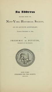 Cover of: The life and administration of Richard, earl of Bellomont, governor of the provinces of New York, Massachusetts and New Hampshire, from 1697 to 1701 : an address delivered before the New York Historical Society, at the celebration of its seventy-fifth anniversary, Tuesday, November 18th, 1879