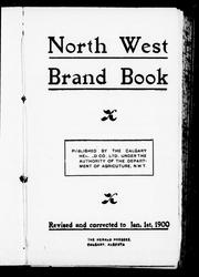 Cover of: North west brand book by 
