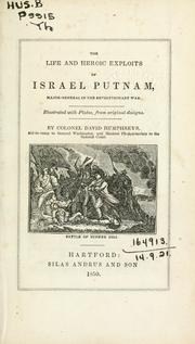 Cover of: The life and heroic exploits of Israel Putnam by Humphreys, David