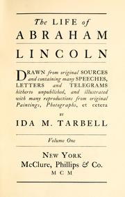 Cover of: The life of Abraham Lincoln by Ida Minerva Tarbell