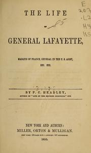 Cover of: The life of General Lafayette