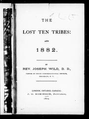 Cover of: The lost ten tribes, and 1882