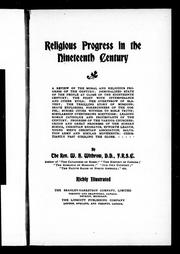 Cover of: Religious progress in the nineteenth century | 