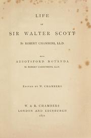 Cover of: Life of Sir Walter Scott by Robert Chambers