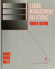 Cover of: Labor-management relations by Daniel Quinn Mills