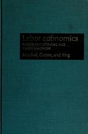 Cover of: Labor economics by F. Ray Marshall