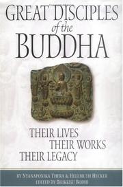 Cover of: Great disciples of the Buddha by Nyanaponika Thera