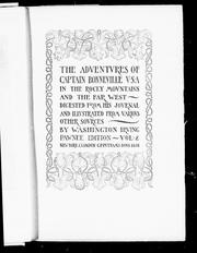 Cover of: The adventures of Captain Bonneville U.S.A. in the Rocky Mountains and the Far West by by Washington Irving