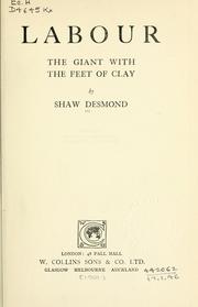 Cover of: Labour, the giant with the feet of clay.