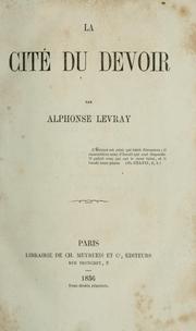 Cover of: La cité du devoir