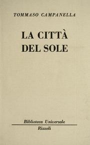 Cover of: La città del sole by Tommaso Campanella
