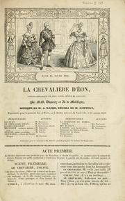 Cover of: La chevalière d'Éon: comédie-historique en deux actes, mêlée de couplets