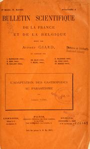 L' adaption des gastropodes au parasitisme by Clément Vaney