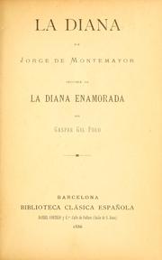 Cover of: La Diana. by Jorge de Montemayor