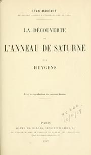 Cover of: découverte de l'anneau de saturne par Huygens.