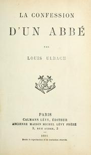 Cover of: La confession d'un abbé