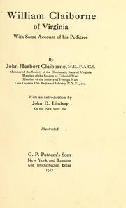 Cover of: William Claiborne of Virginia: with some account of his pedigree