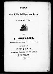 Cover of: Journal d'un exilé politique aux terres australes