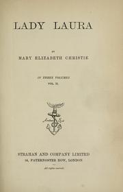 Cover of: Lady Laura: In three volumes