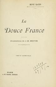 Cover of: La douce France. by René Bazin