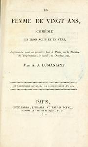 Cover of: femme de vingt ans: comédie en trois actes et en vers