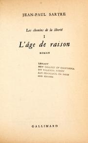 Cover of: L'age de raison