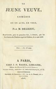 Cover of: La jeune veuve, comédie en un acte, en vers