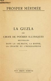Cover of: La Guzla by Prosper Mérimée