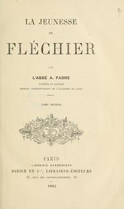 Cover of: jeunesse de Fléchier.