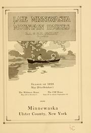 Cover of: Lake Minnewaska mountain houses ... by 