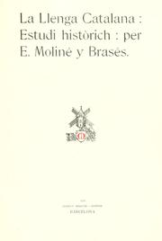 La llengua catalana by Ernesto Moliné y Brasés