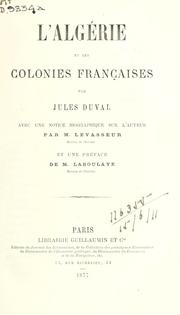 Cover of: Algérie et les colonies françaises