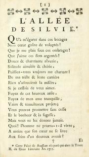 Cover of: L'allée de Silvie.