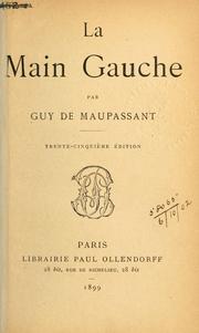 Cover of: La main gauche. by Guy de Maupassant