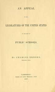 Cover of: An appeal to the legislatures of the United States in relation to public schools