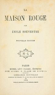 Cover of: La maison rouge.