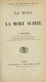 Cover of: La mort et la mort subite