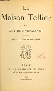 Cover of: La maison Tellier. by Guy de Maupassant