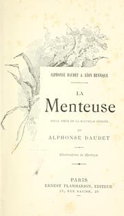 Cover of: menteuse: pièce tirée de la nouvelle [par] Alphonse Daudet & León Hennique.