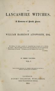Cover of: The Lancashire witches by William Harrison Ainsworth