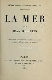 Cover of: La mer. by Jean Richepin