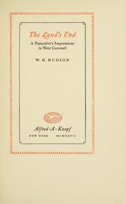 Cover of: The Land's End by W. H. Hudson
