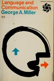 Cover of: Language and communication by Miller, George A.