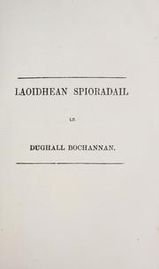 Laoidhean spioradail by Dugald Buchanan